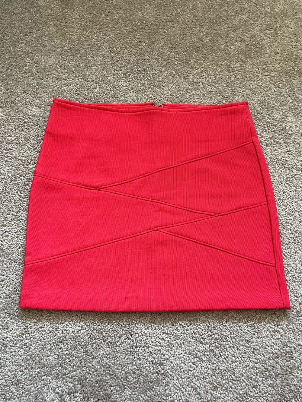 BRAND NEW💗 F21 Coral Geometric BodyCon Mini Skirt